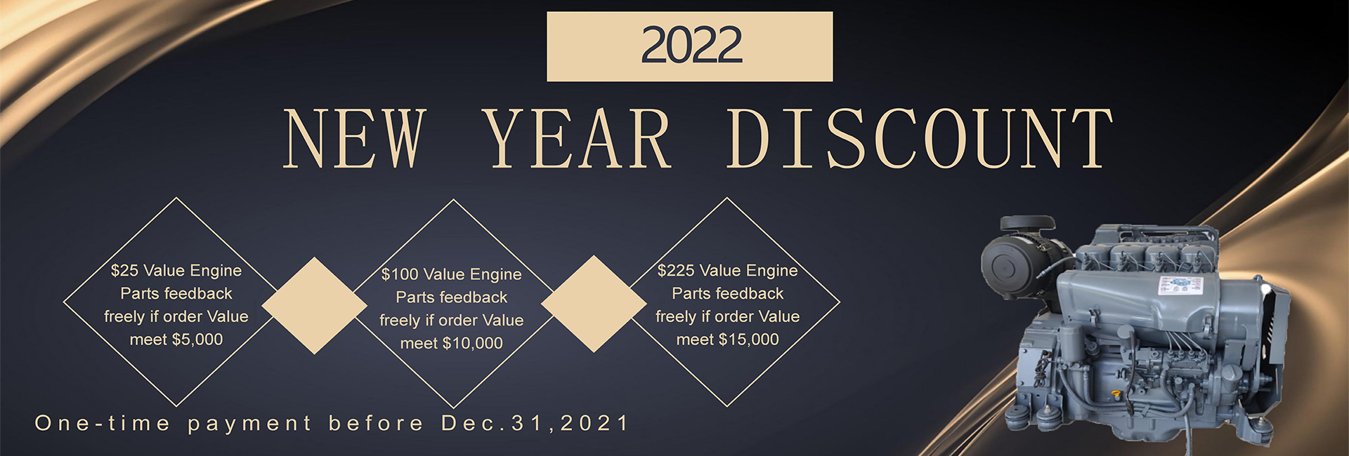 New Year discount for Deutz engines and spare parts